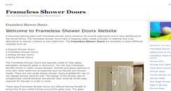 Desktop Screenshot of framelessshowerdoorsv.com